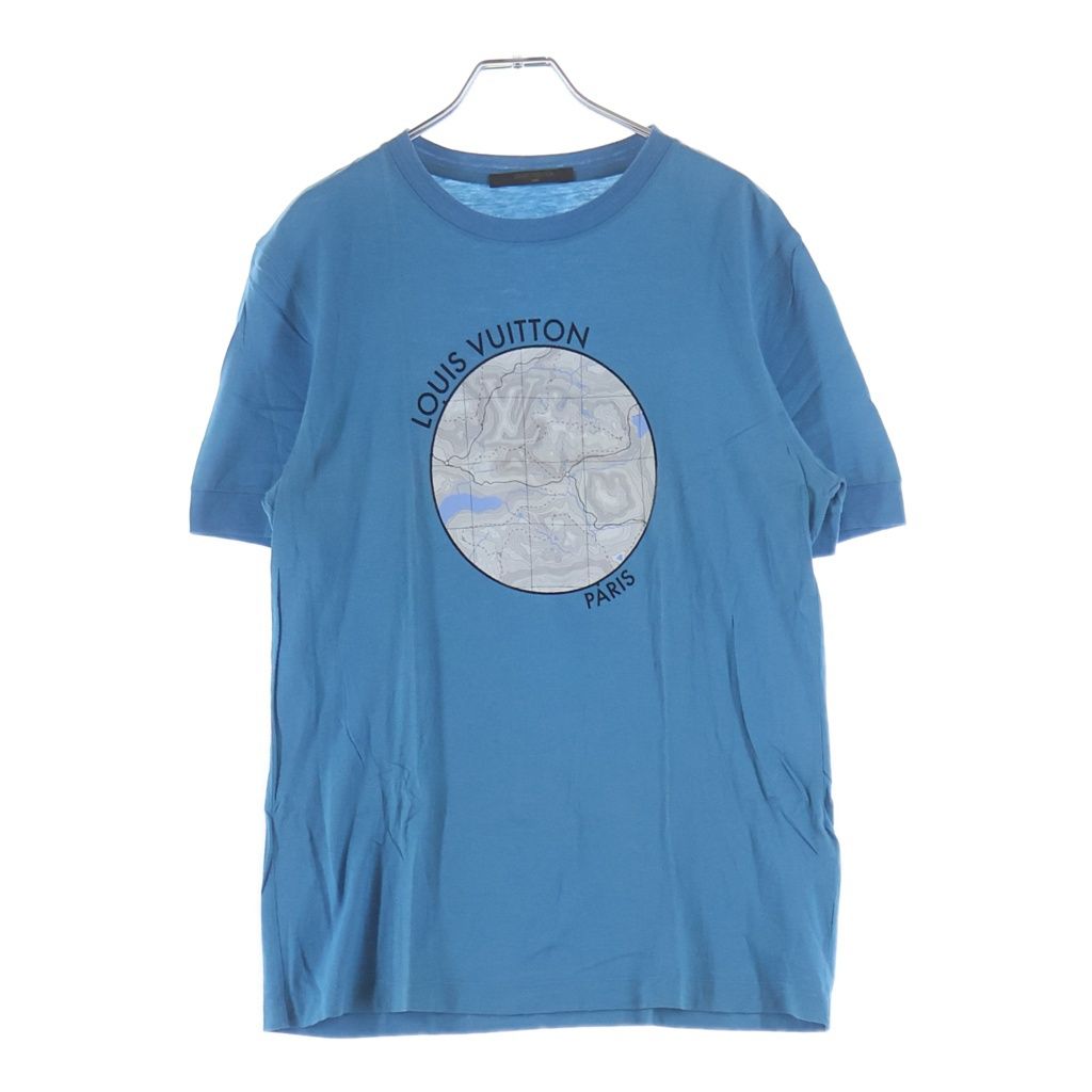 LOUIS VUITTON (ルイヴィトン) 13AW Front Print Tee フロントプリント半袖Tシャツ カットソー ブルー RM132M H4JR12JDY 12,801円