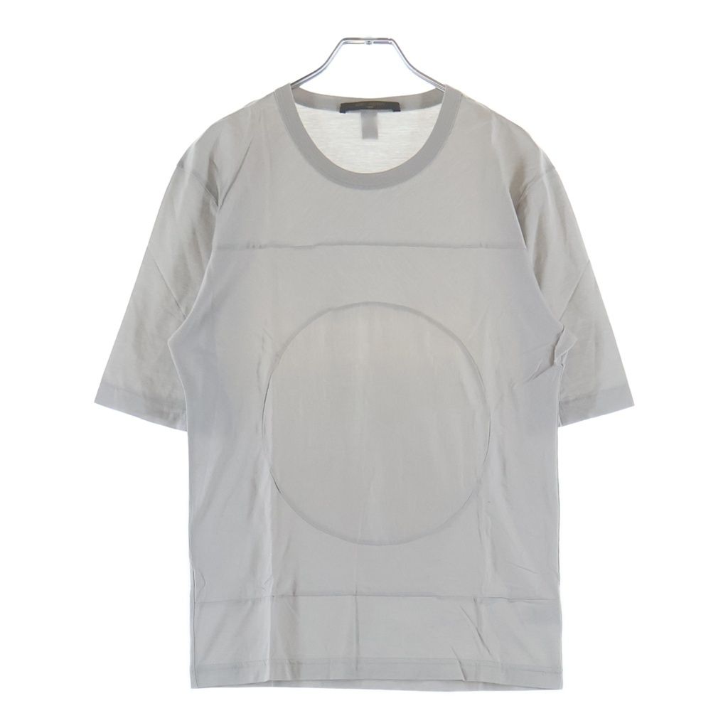 LOUIS VUITTON (ルイヴィトン) 08SS フロントスクエア切り替え 半袖Tシャツ カットソー グレー