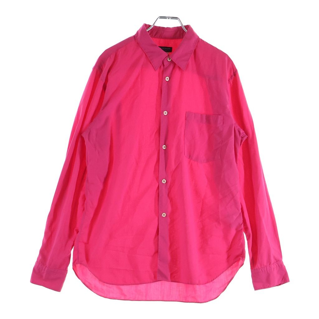 COMME des GARCONS HOMME PLUS (コムデギャルソンオムプリュス) 25SS ボタンダウン長袖シャツ ピンク PO-B032