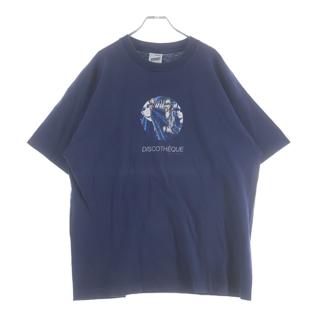 VINTAGE (ヴィンテージ) 90s-00s U2 Discotheque ディスコティック ユーロ クルーネックTシャツ ネイビー