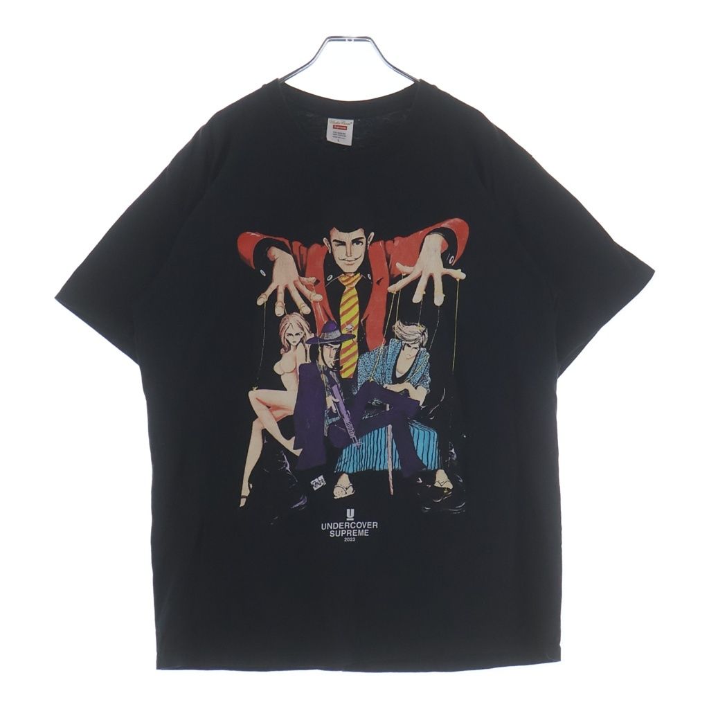 SUPREME (シュプリーム) 23SS ×UNDERCOVER Lupin Tee ルパンティ クルーネックTシャツ ブラック