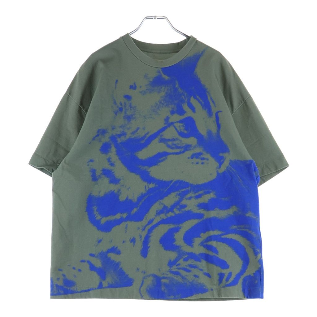 JIL SANDER (ジルサンダー) タイダイ柄 クルーネック Tシャツ カットソー グレー/ブルー