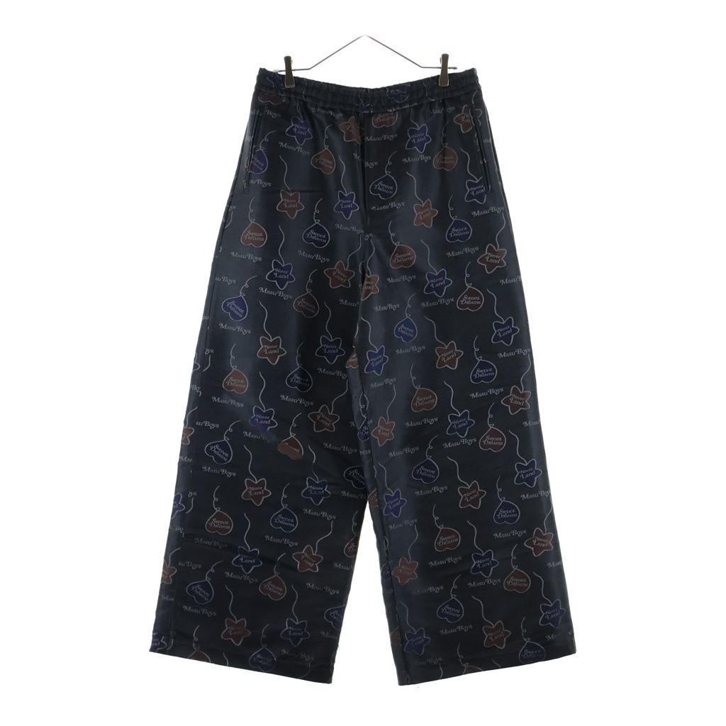 MASU (エムエーエスユー) × VERDY FALLING BALLOON EASY PANTS 総柄バギーパンツ ブラック