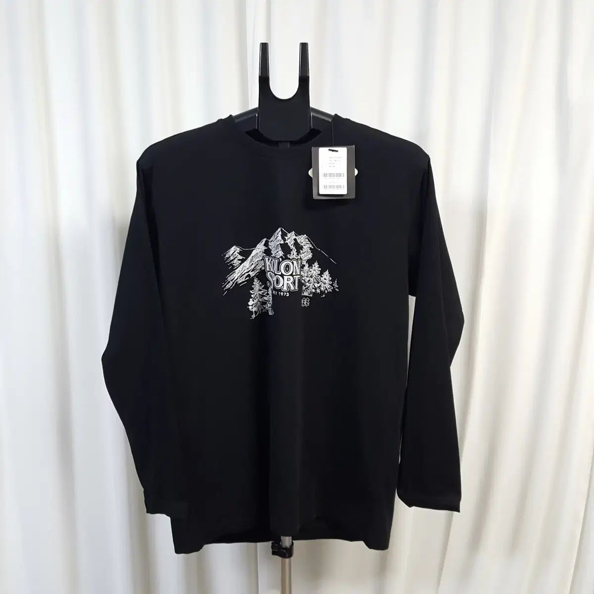 KOLON SPORT コーロンスポーツ 新品 メンズ 長袖Tシャツ 105 ブラック 