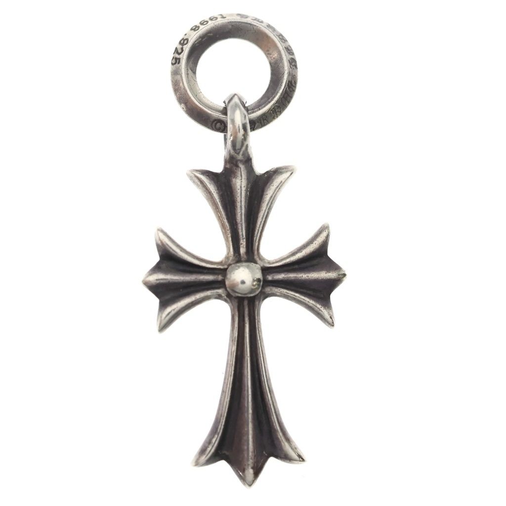 CHROME HEARTS (クロムハーツ) TINY CH CROSS タイニーCHクロス チャーム ネックレストップ シルバー BCA382