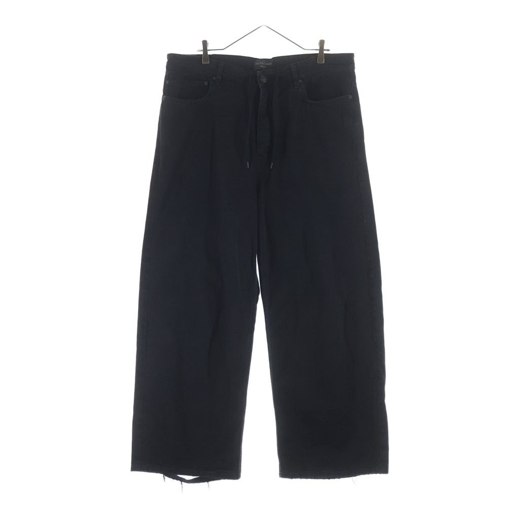 BALENCIAGA (バレンシアガ) 24SS ドローコード ダメージ ライトバギーデニムパンツ ブラック 786643 TQW54 42,204円