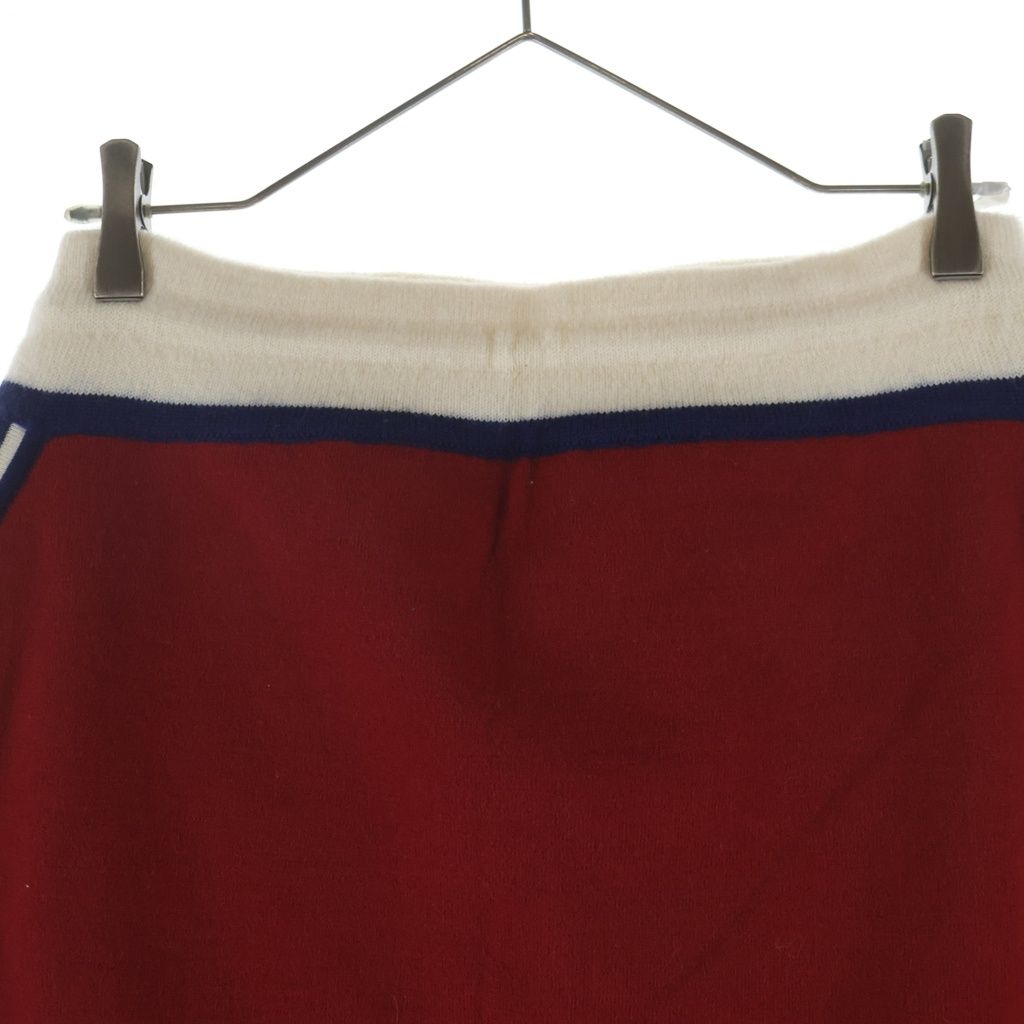CELINE (セリーヌ) 23SS TRIOMPHE MINI WOOL SKIRT トリオンフ ミニウールスカート レディース レッド/ネイビー 2AE08245T.27RN