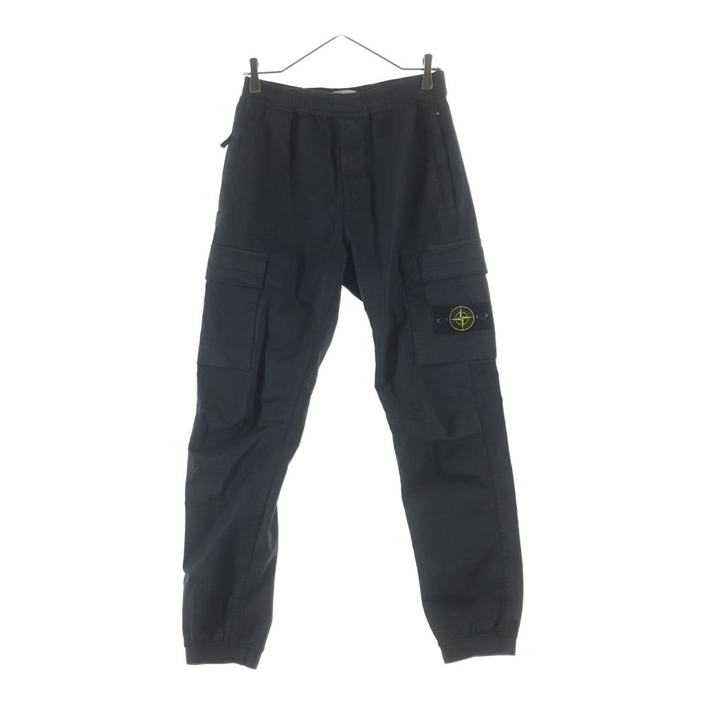 STONE ISLAND (ストーンアイランド) Cotton Cargo Pants コットン カーゴ パンツ ブラック K2S153100033S0014