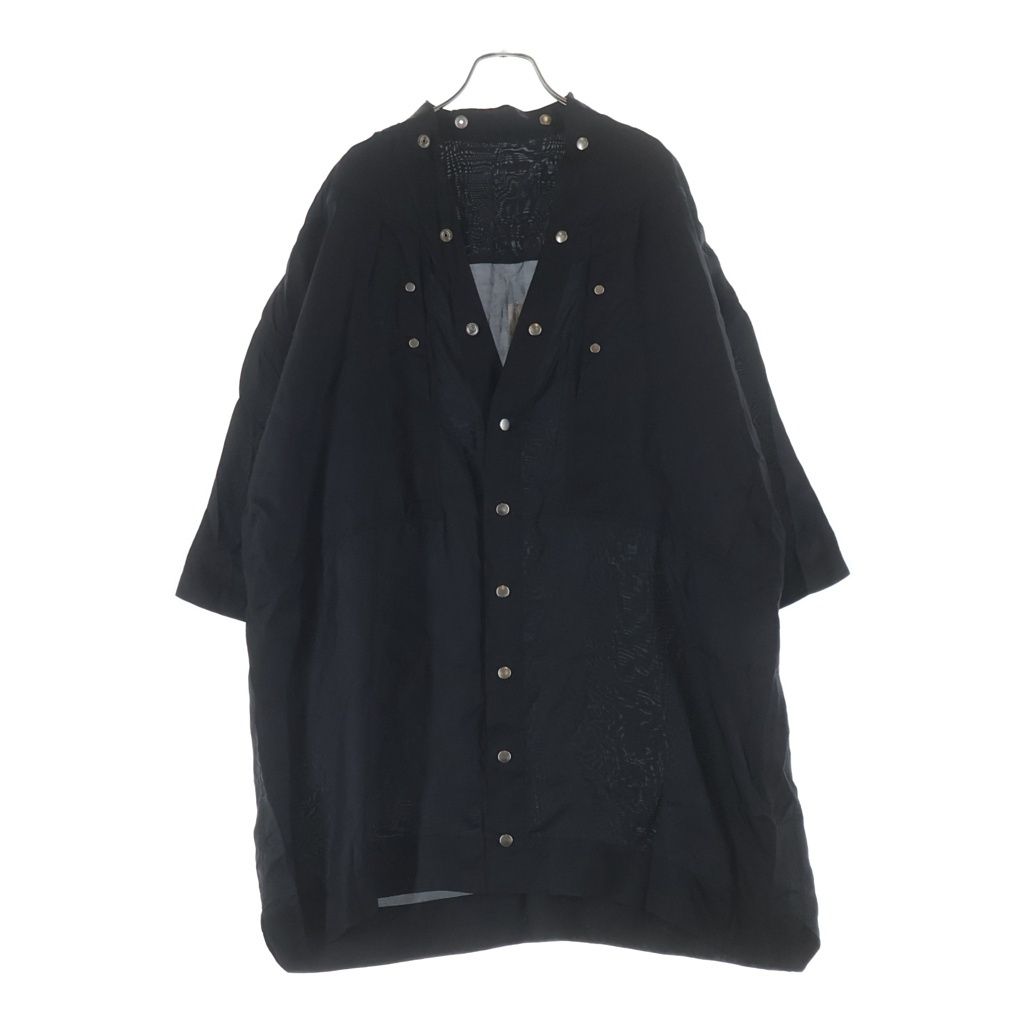Rick Owens (リックオウエンス) オーバーサイズ ショートスリーブシャツ ブラック RR01B1294-JX