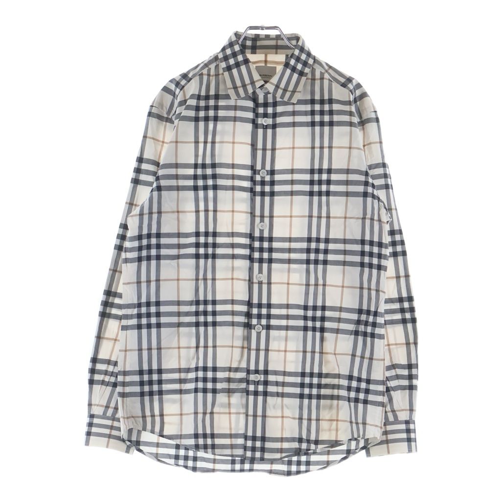 BURBERRY (バーバリー) ノバチェック バーバリーチェック 8050275 長袖シャツ グレー