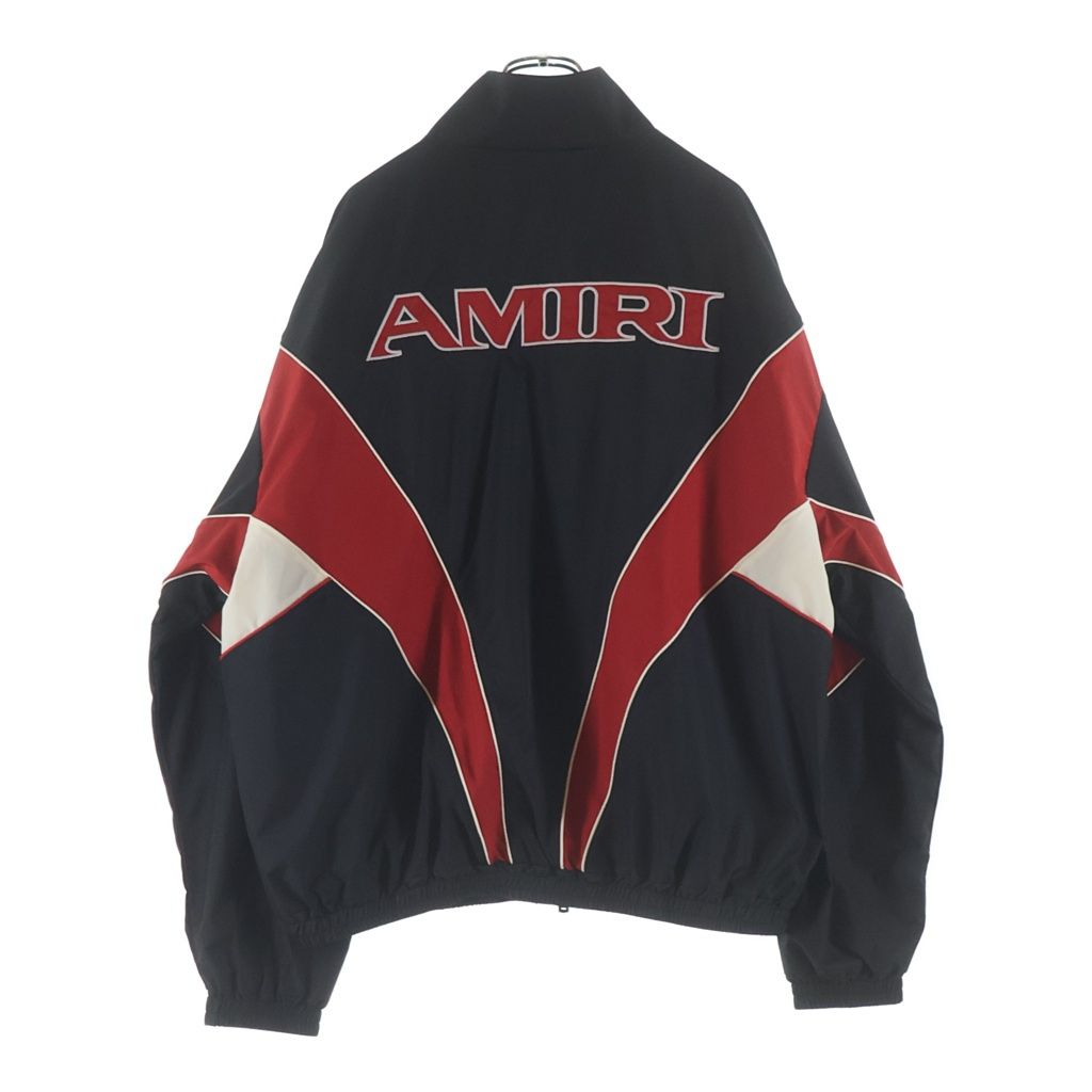 AMIRI (アミリ) SPORT WINDBREAKER スポーツ ウィンドブレイカー ジップアップ ジャケット ブラック AMOUJA1002