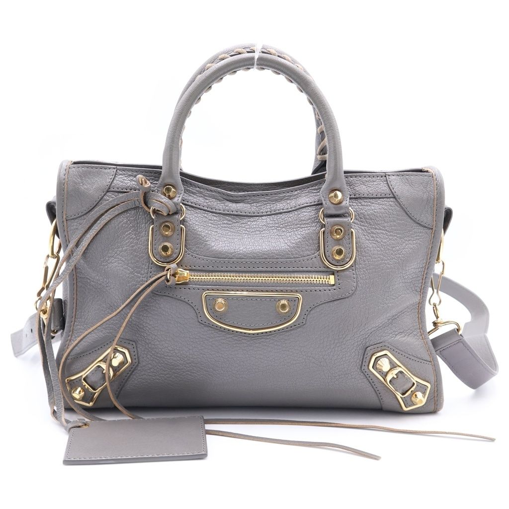 BALENCIAGA (バレンシアガ) クラシック メタリックエッジ シティS ダークグレー 432831