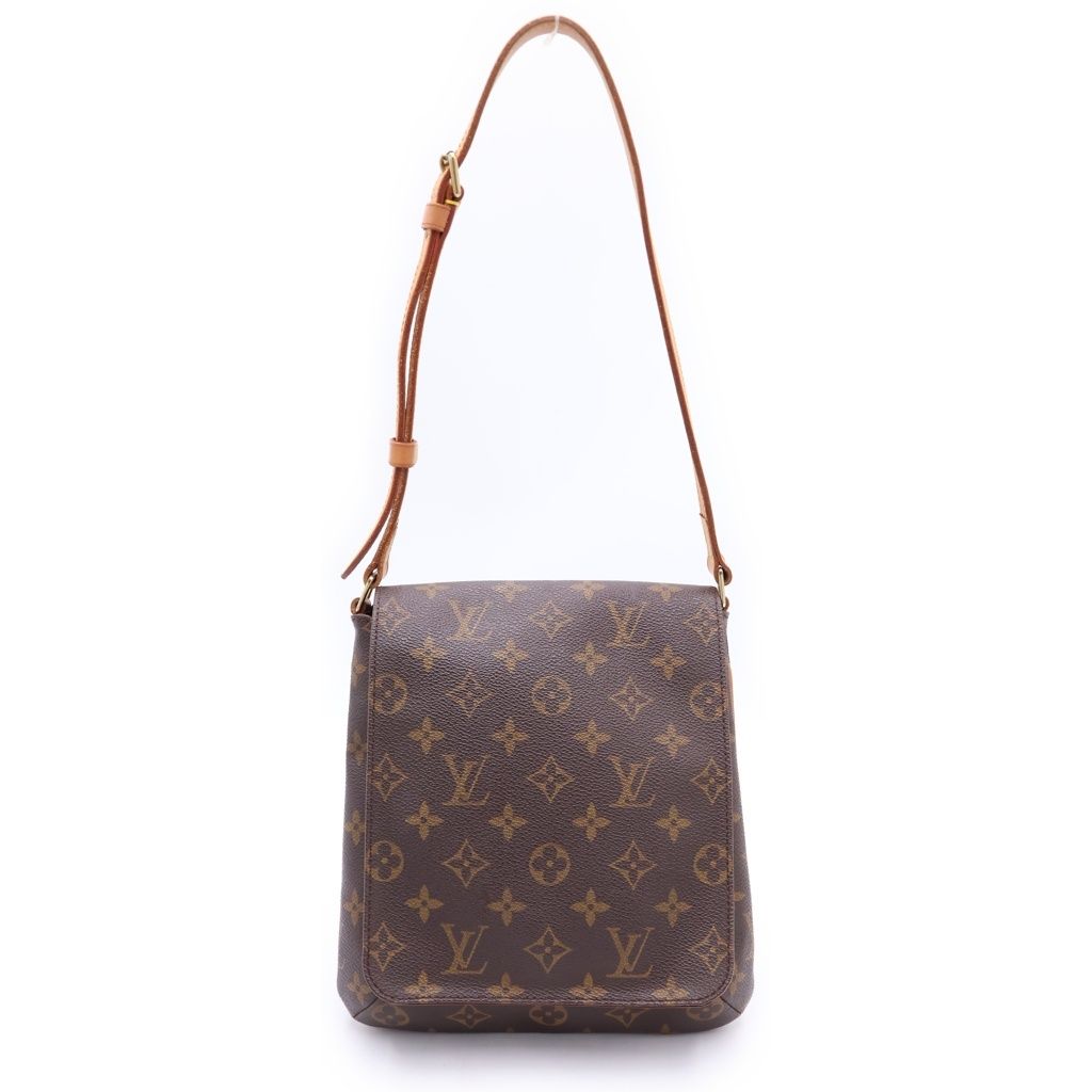 LOUIS VUITTON (ルイヴィトン) ミュゼットサルサ モノグラム PVC レザー ショルダーバッグ ゴールド金具 ブラウン M51258