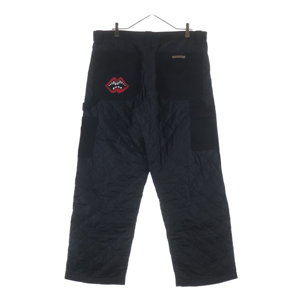 CHROME HEARTS (クロムハーツ) MATTY BOY CARPENTER SEX RECORDS MATTY BOYパッチ付きカーペンターロングパンツ ブラック