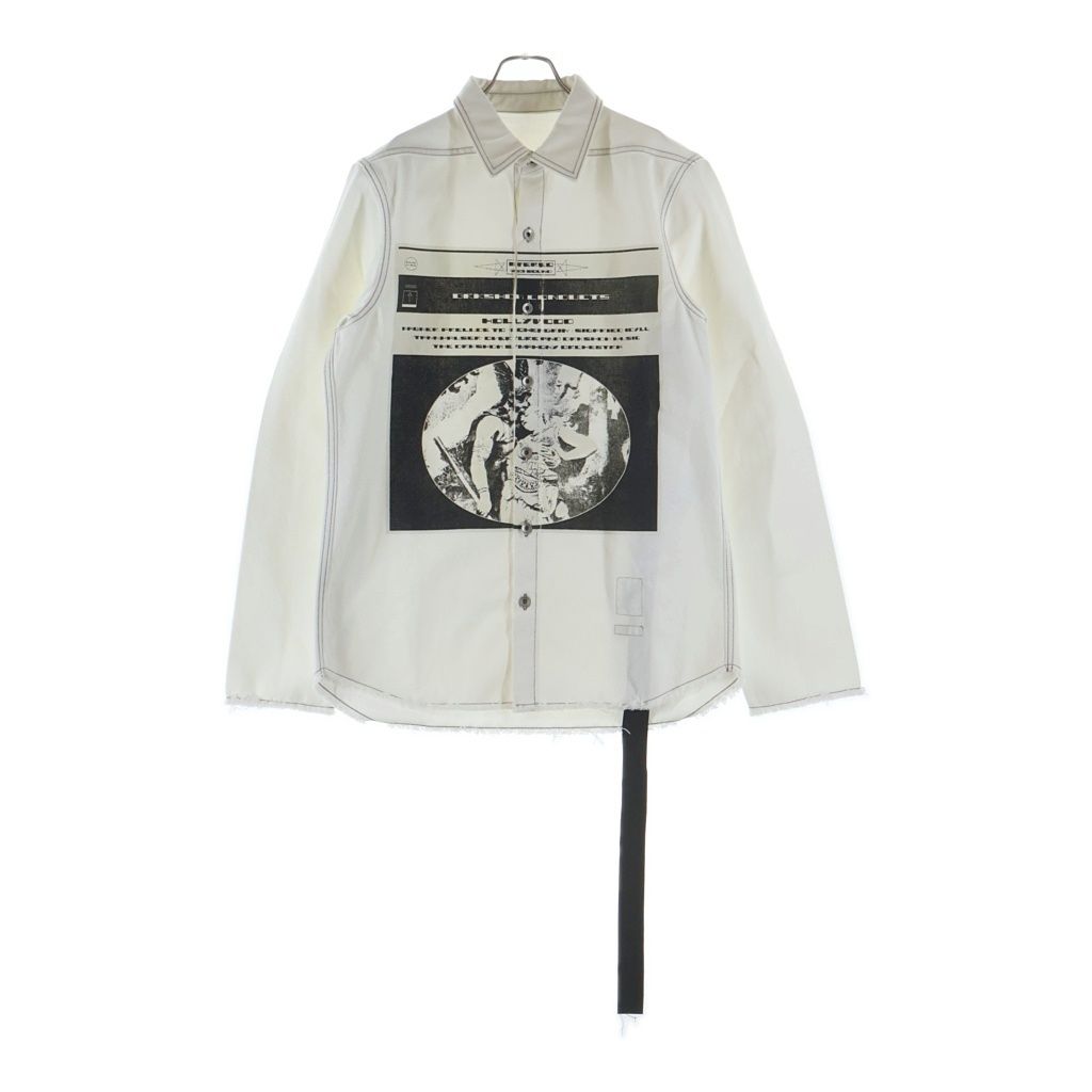 DRKSHDW (ダークシャドウ) OUTERSHIRT アウターシャツ デニムシャツジャケット ホワイト DU01E3755-DMWEP1