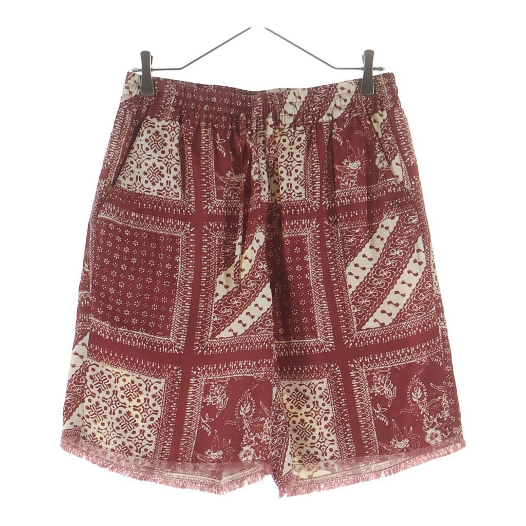 KITH キス 24SS Silk Twill Lewis Short KHM060592 シルクツイル バンダナ柄 ショーツ ハーフパンツ レッド KITH (キス) 24SS Silk Twill Lewis Short KHM060592 シルクツイル