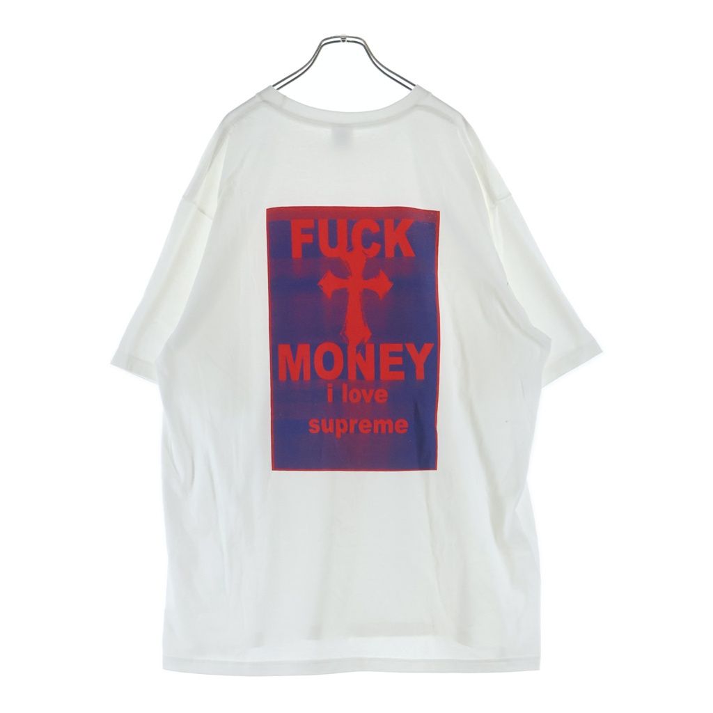 SUPREME (シュプリーム) 24AW Fuck Money Tee ファックマネー 半袖Tシャツ ホワイト