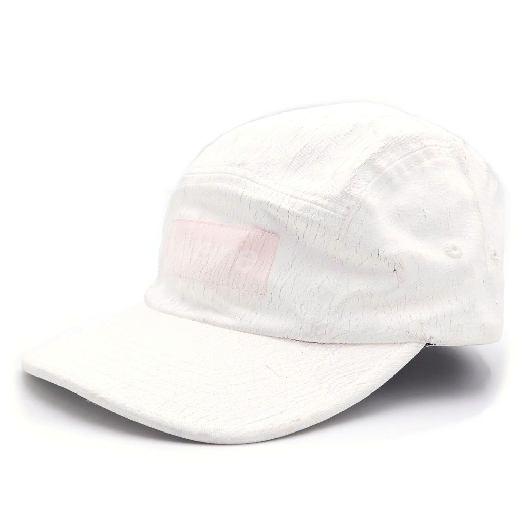 SUPREME (シュプリーム) × MM6 Painted Camp Cap SH2TC0001 M35171 ペイント加工 キャップ 帽子 ホワイト