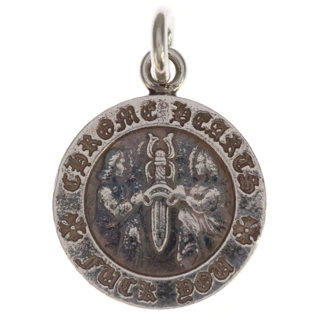 CHROME HEARTS (クロムハーツ) CHRM ANGL MDL V1 エンジェルメダルチャーム ペンダントトップ シルバーBCA229
