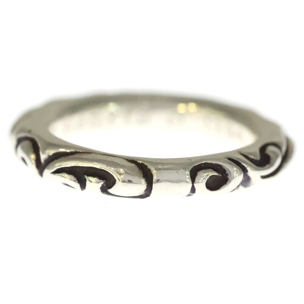 CHROME HEARTS (クロムハーツ) SCRL BAND スクロールバンド リング シルバー BCA351
