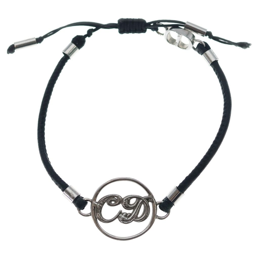 DIOR (ディオール) ×Kenny Scharf Bracelet ケニーシャーフ カーフスキン ブレスレット シルバー/ブラック