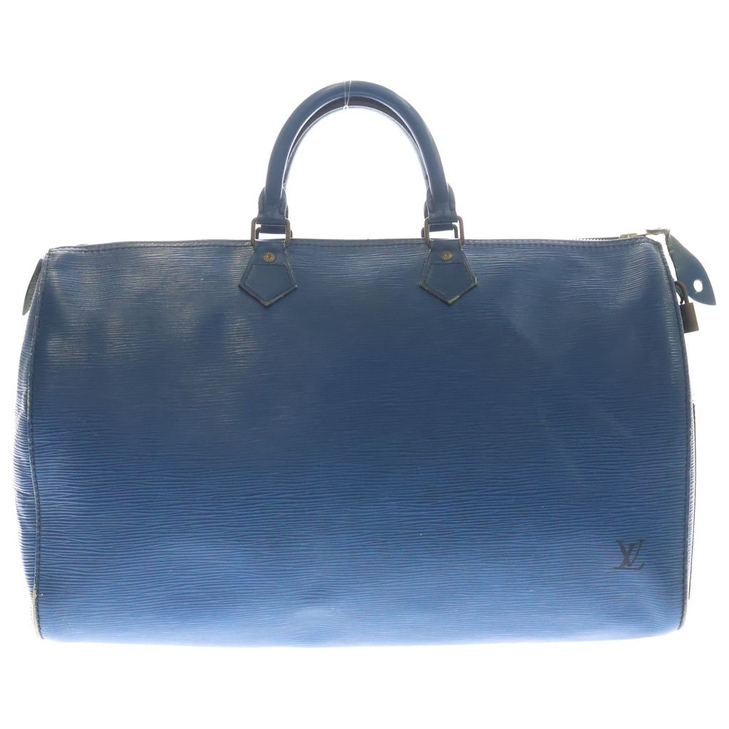LOUIS VUITTON (ルイヴィトン) エピ スピーディ45 レザーボストンバック ブルー M43015