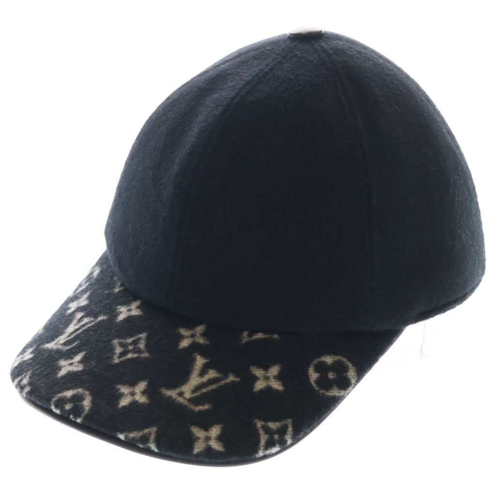 LOUIS VUITTON (ルイヴィトン) Monogram Endless Cap M7003M モノグラム ウールエンドレスキャップ 帽子 ブラック