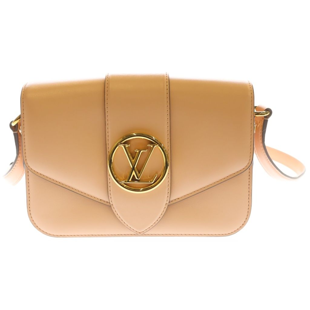 LOUIS VUITTON (ルイヴィトン) LVポンヌフ ショルダーバッグ ピンク レザー M57325 ゴールド金具