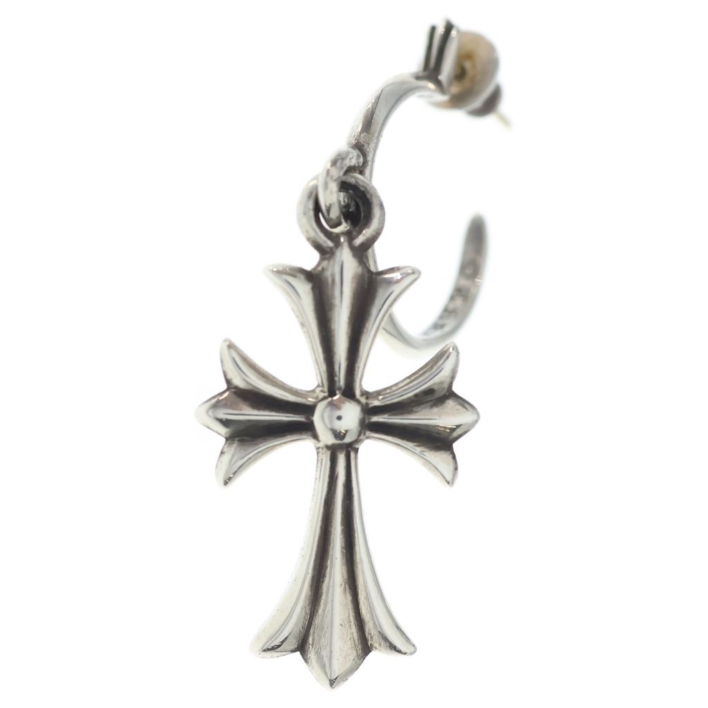 CHROME HEARTS (クロムハーツ) TINY CH CROSS タイニーCHクロス フープピアス シルバー BCA115