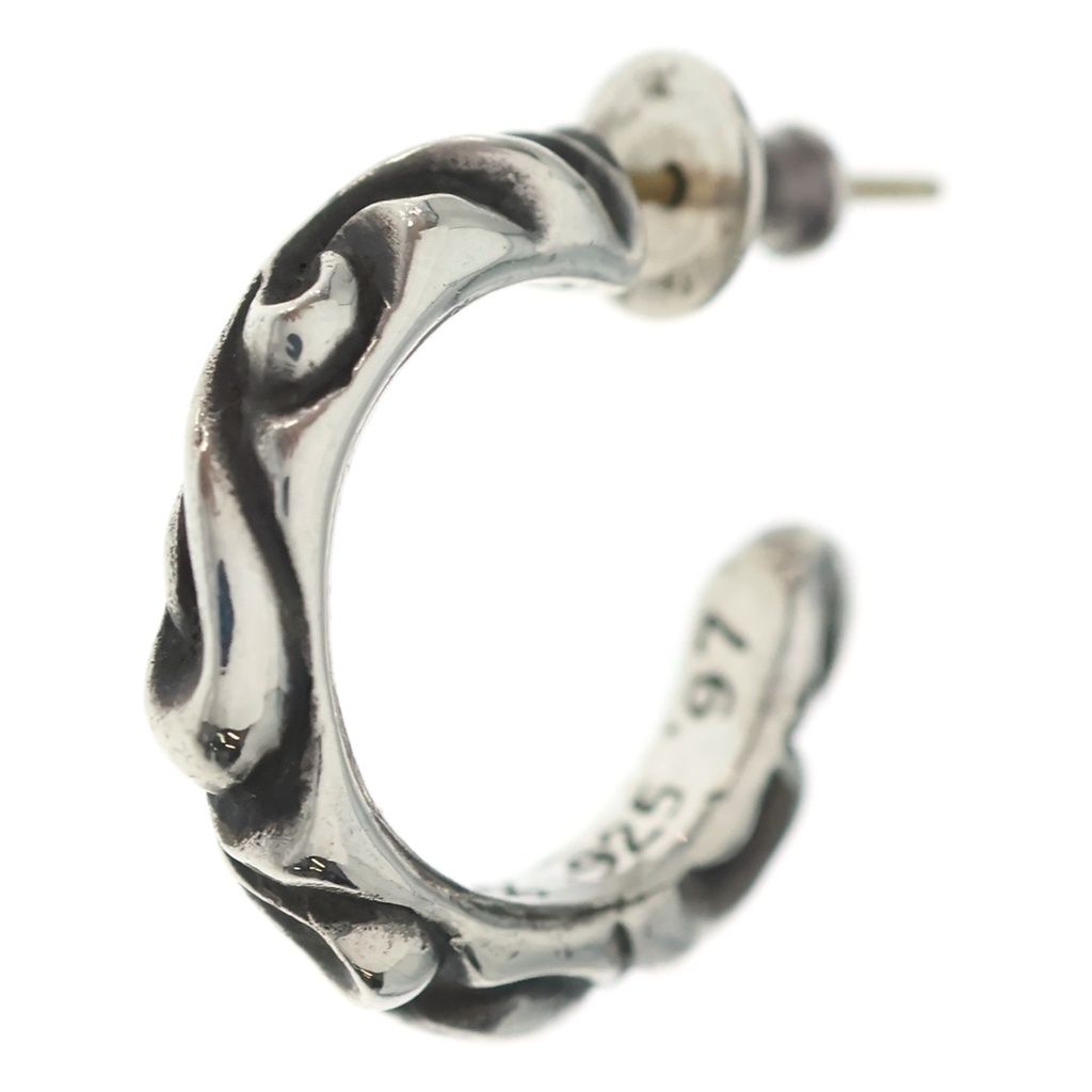 CHROME HEARTS (クロムハーツ) HOOP SCROOL スクロール フープピアス シルバー BCA102