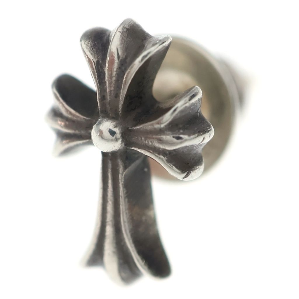 CHROME HEARTS (クロムハーツ) CH CRSS 2 FAT CHクロスファット スタッドピアス シルバー BCA092