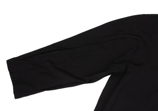 コムコム コムデギャルソンCOMME des GARCONS エステル襟切替トップス 黒水色S