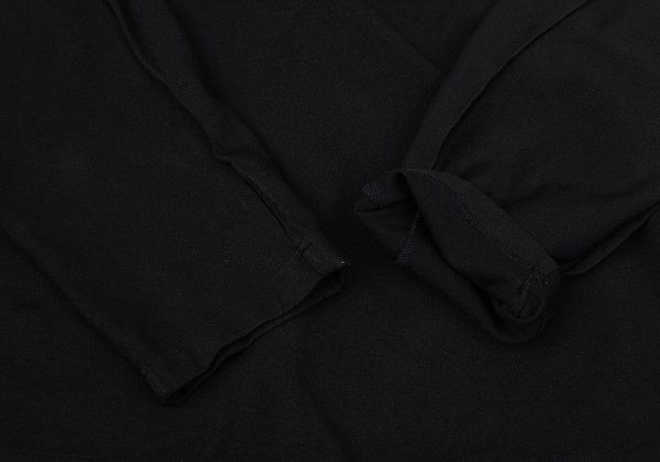 コムコム コムデギャルソンCOMME des GARCONS エステル襟切替トップス 黒水色S