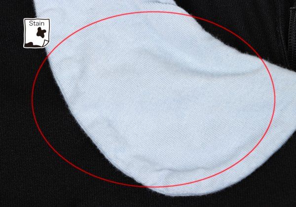 コムコム コムデギャルソンCOMME des GARCONS エステル襟切替トップス 黒水色S