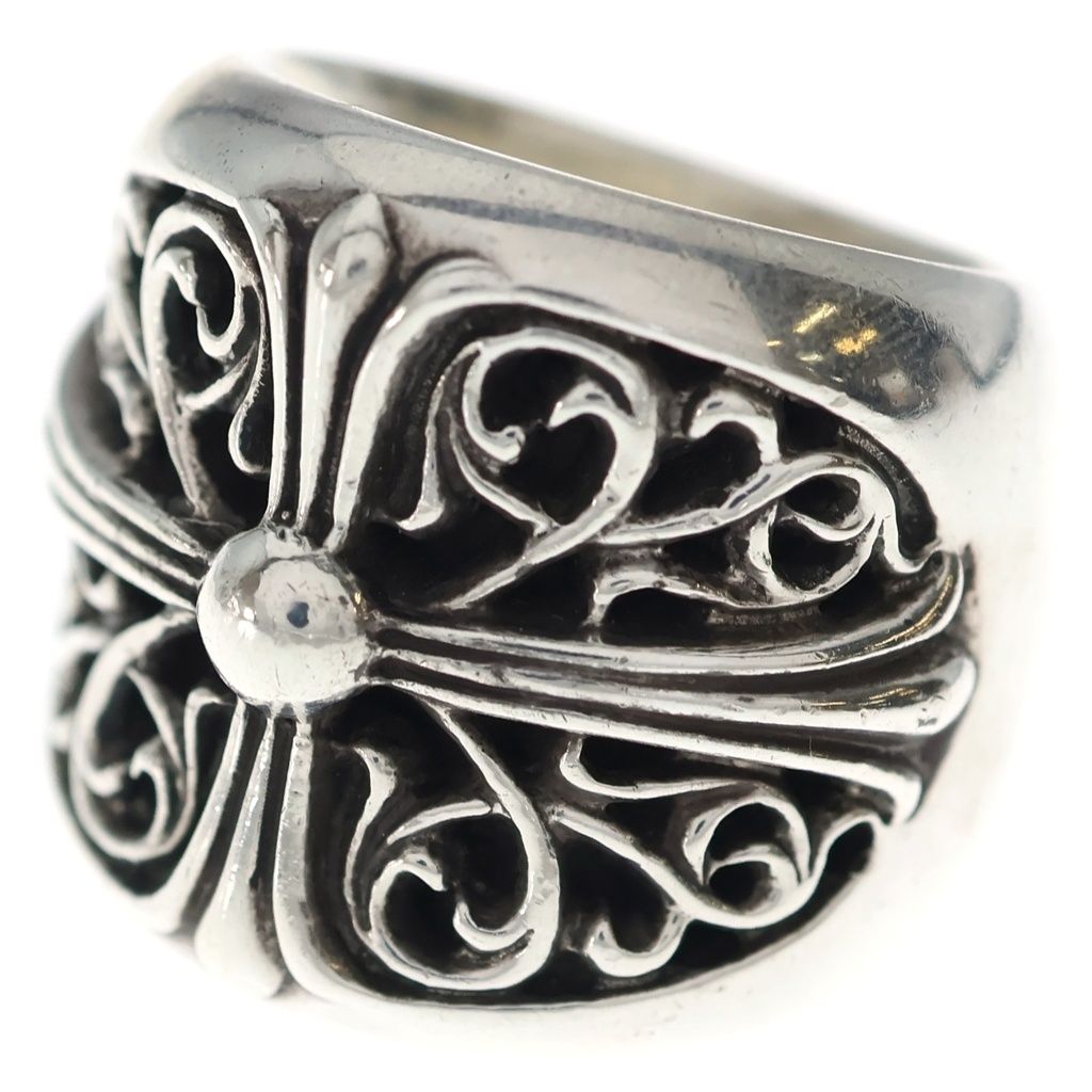 CHROME HEARTS (クロムハーツ) CLASSIC OVAL クラシックオーバルクロス リング シルバー BCA340