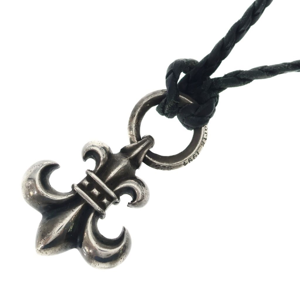 CHROME HEARTS (クロムハーツ) OLD BS FLUER BSフレア ペンダントトップ レザーブレイド シルバー/ブラック