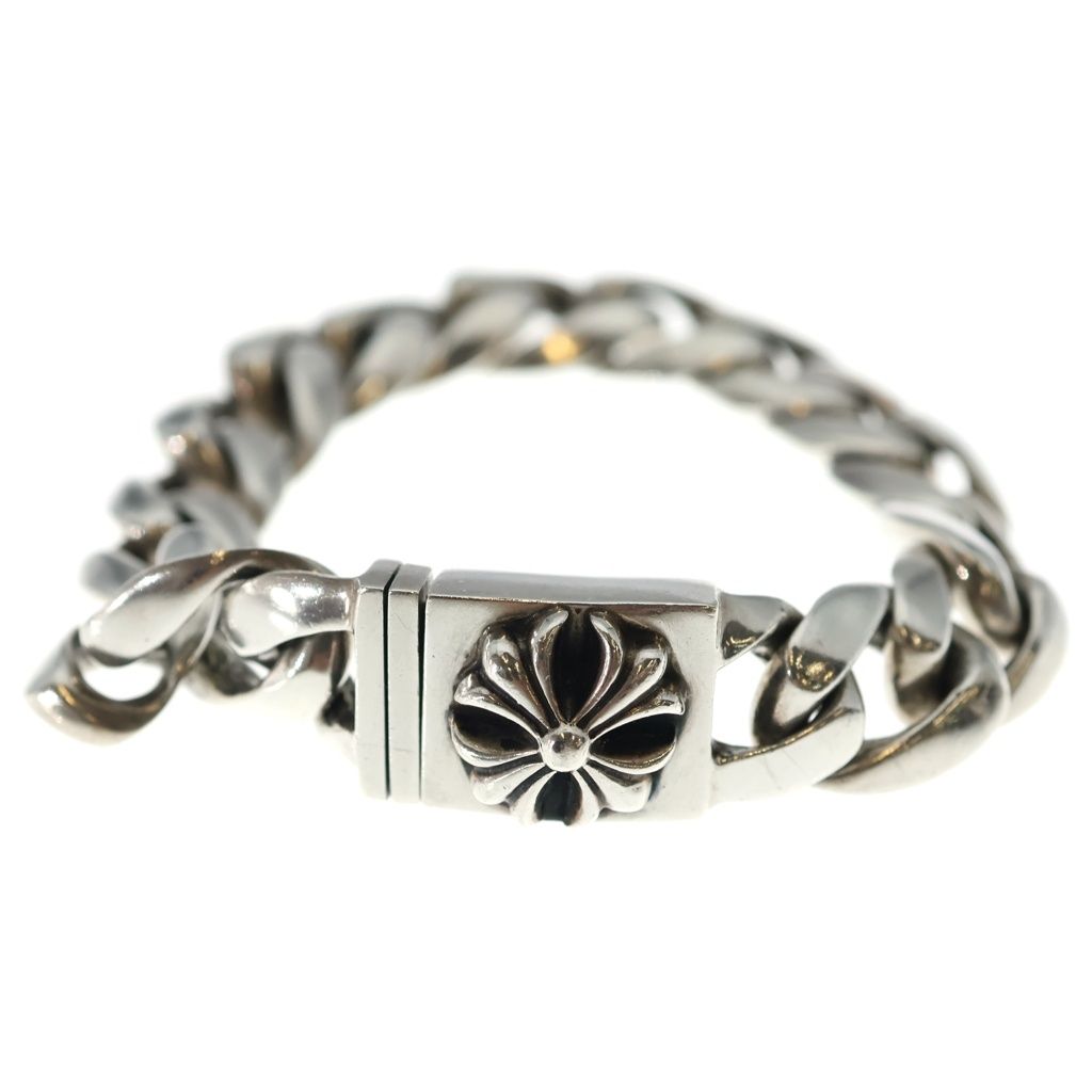 CHROME HEARTS (クロムハーツ) CLSC LRG3 CHXラージボックスID クラシックシルバーブレスレット