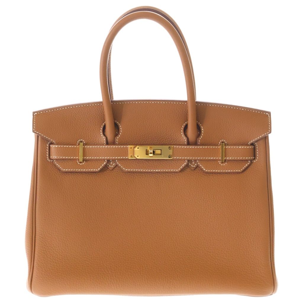 HERMES (エルメス) バーキン30 トゴ ゴールド金具 U刻印 ハンドバッグ ゴールド
