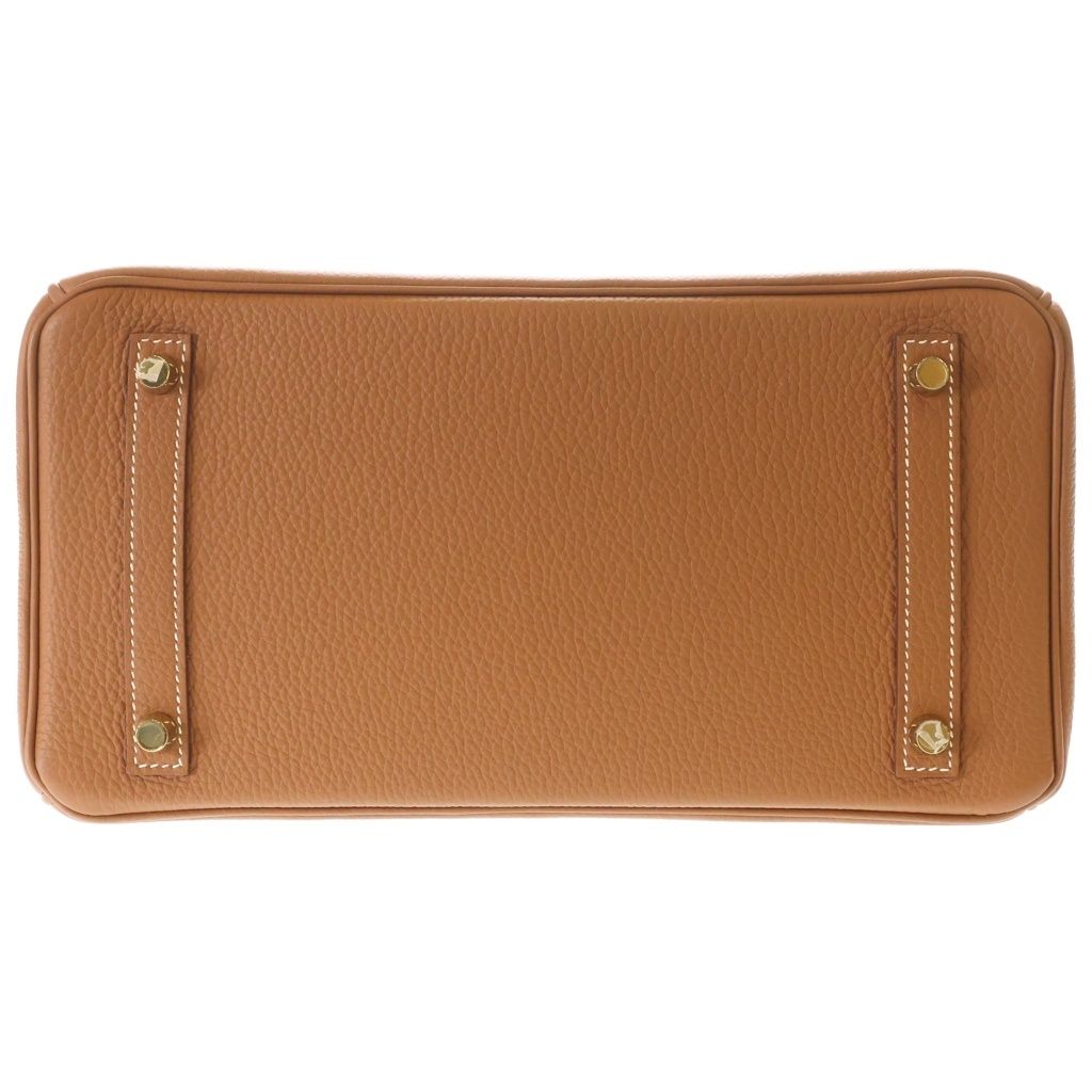 HERMES (エルメス) バーキン30 トゴ ゴールド金具 U刻印 ハンドバッグ ゴールド
