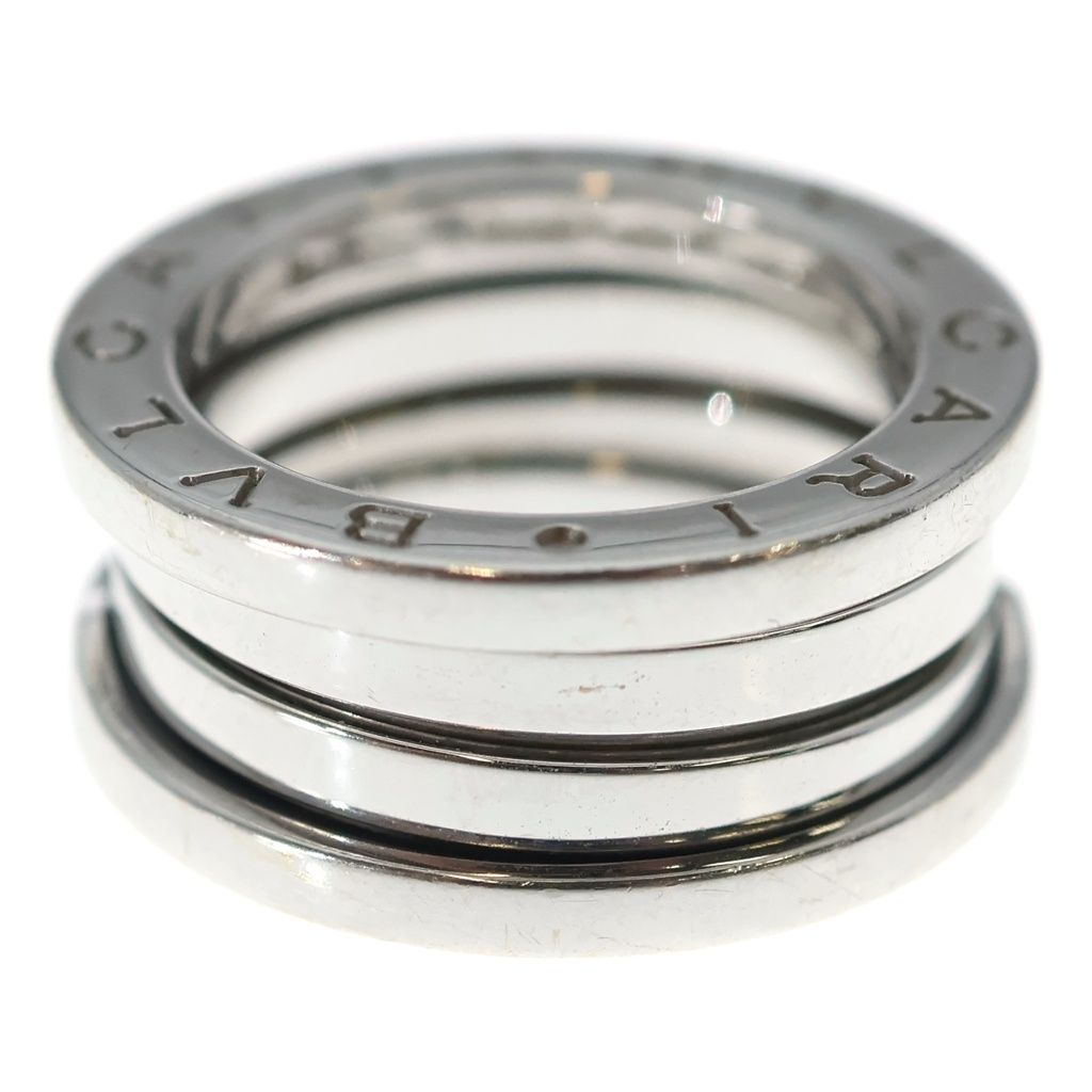 BVLGARI (ブルガリ) ビーゼロワン 2バンド K18WG 750 #48 リング ホワイトゴールド
