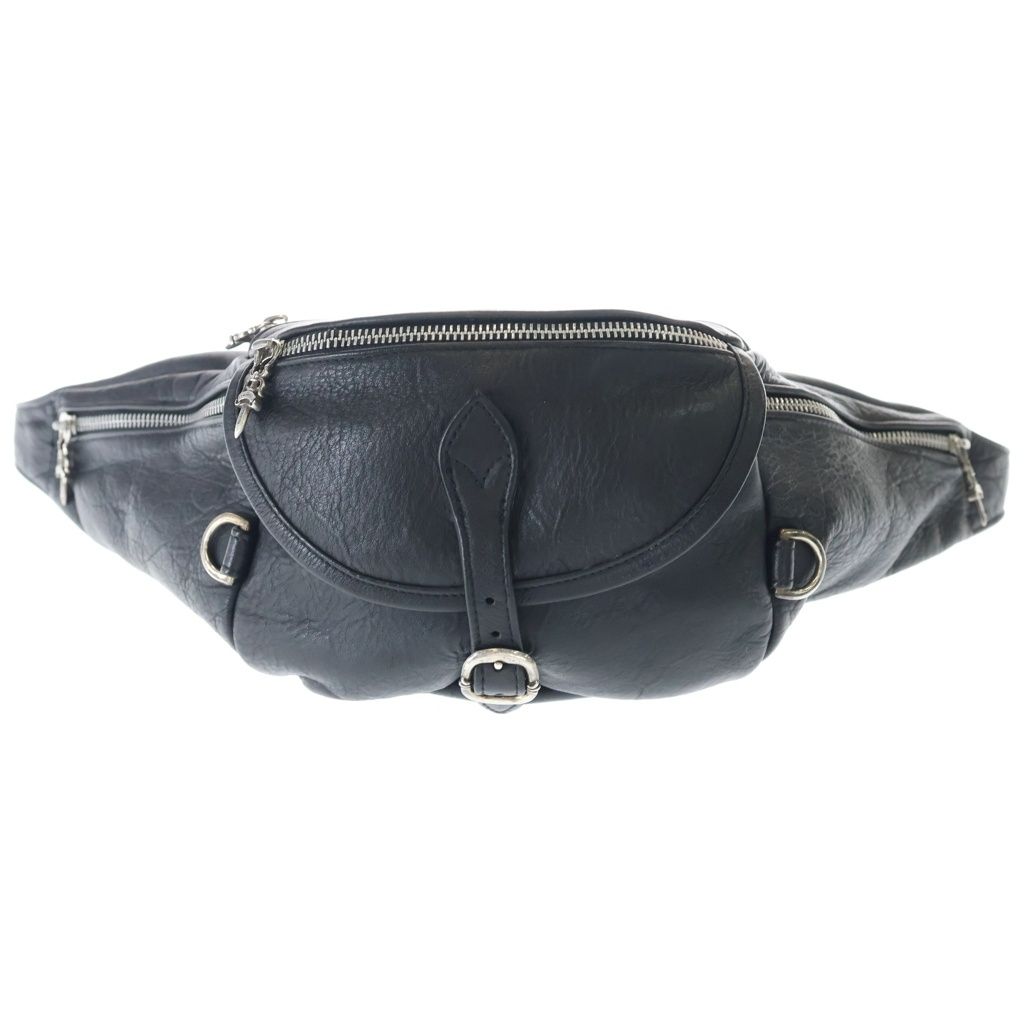 CHROME HEARTS (クロムハーツ) #1 SNAT PACK スナットパック ダガージップ ガンスリンガーベルト レザーウエストバッグ ブラック