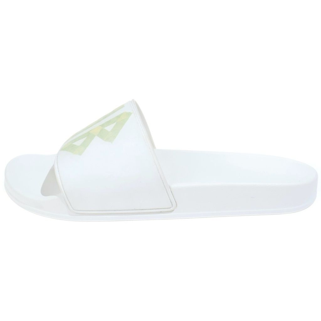 BALENCIAGA (バレンシアガ) 25SS POOL SLIDE BBテープロゴ シャワーサンダル ホワイト 689031W1SA21090