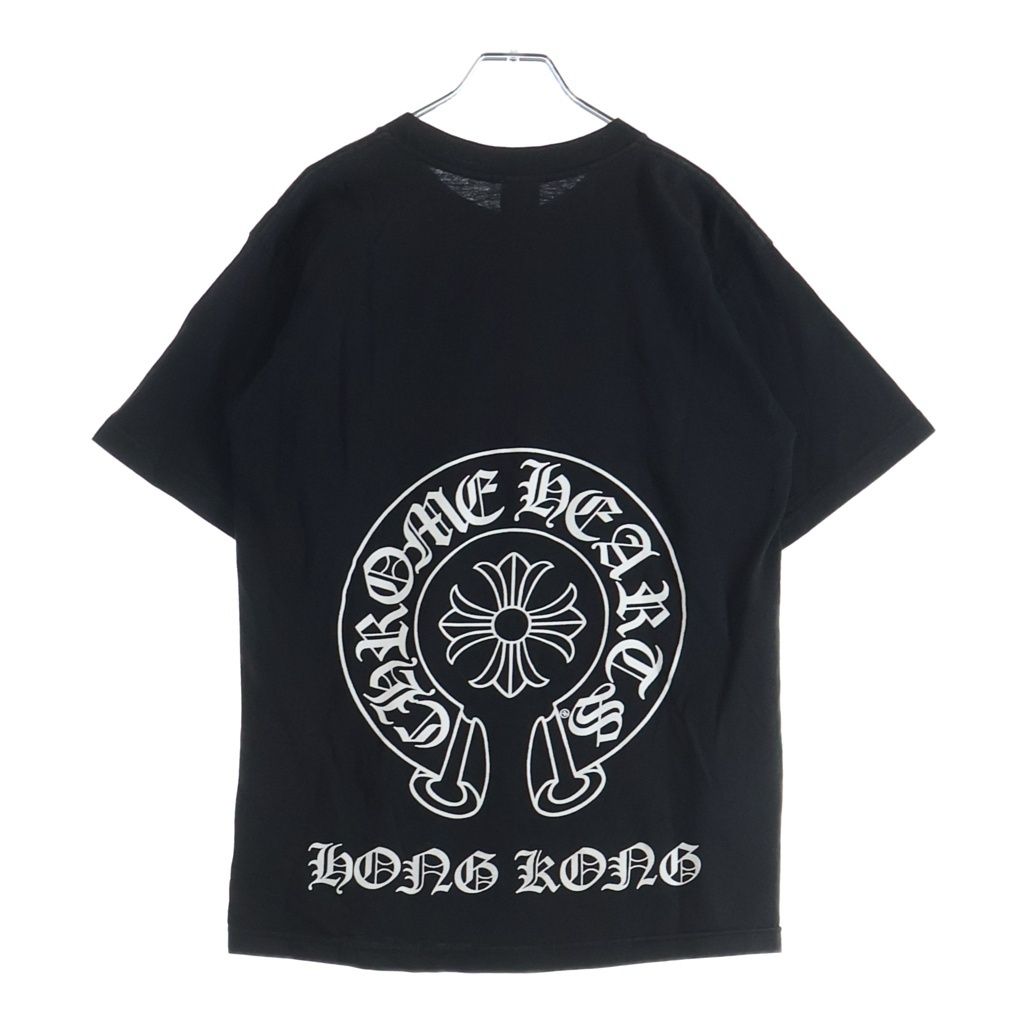 CHROME HEARTS (クロムハーツ) OLD オールド 香港限定 バックホースシュープリント 半袖Tシャツカットソー