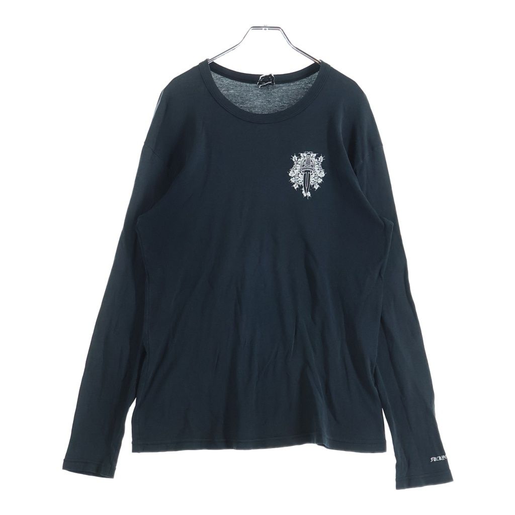 CHROME HEARTS (クロムハーツ) OLD ヴァインダガープリント 長袖Tシャツカットソー