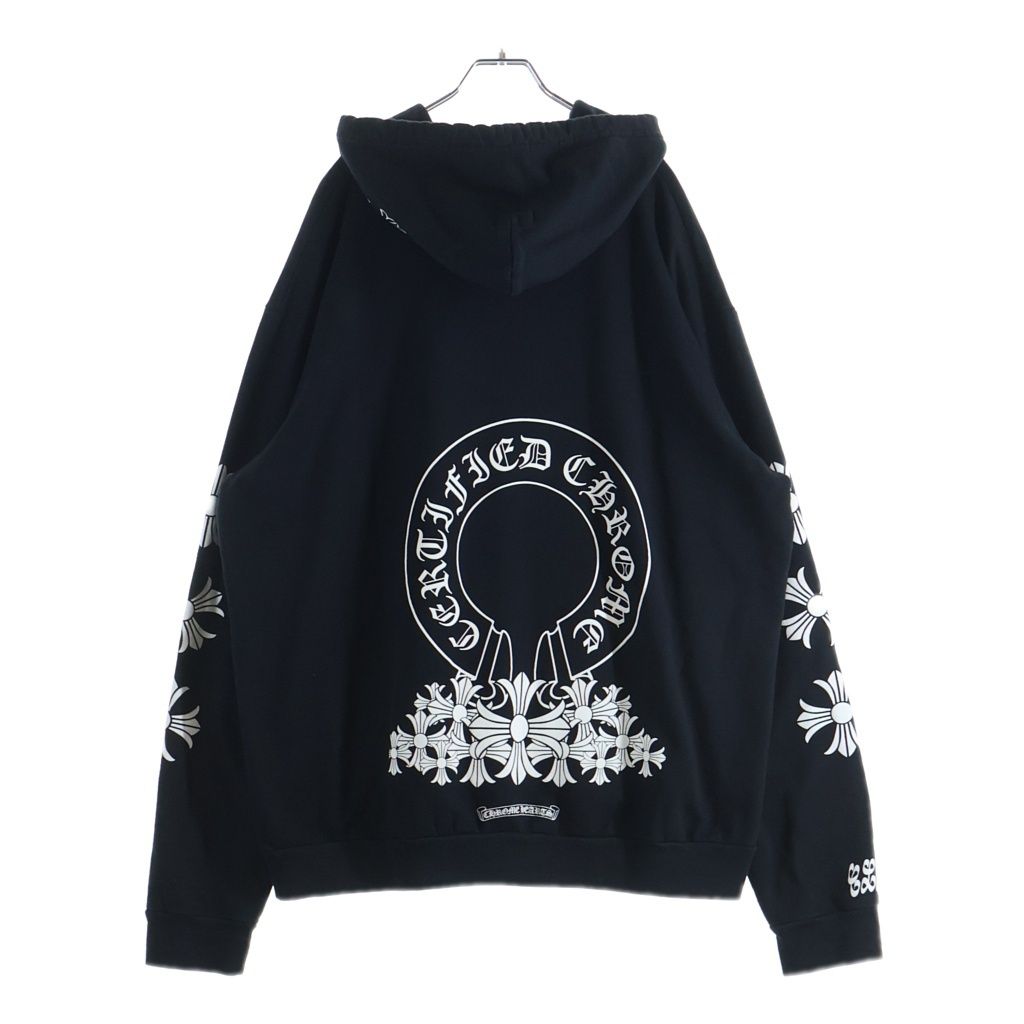 CHROME HEARTS (クロムハーツ) ×DRAKE 2021SS Certified Lover Boy Hoodie ×ドレイク サーティファイドラバーボーイフーディ プルオーバーパーカー ロゴプリント ブラック