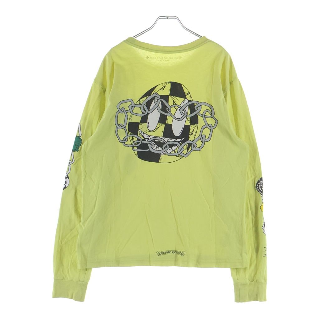 CHROME HEARTS (クロムハーツ) MATTY BOY PPO CHAIN GAME L/S T-SHIRT マッティボーイ チェーンゲーム 長袖Tシャツ ロンT イエロー