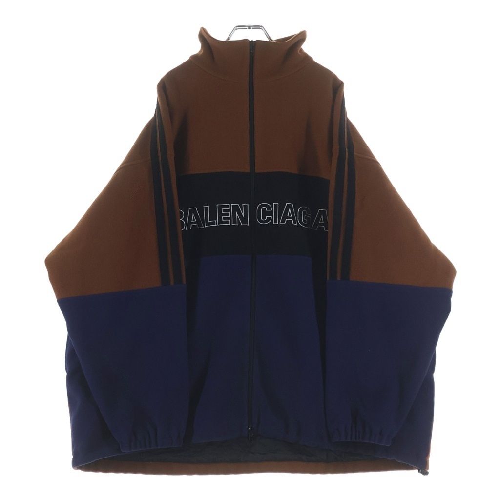 BALENCIAGA (バレンシアガ) 18AW FLEECE TRACK SUIT JACKET フリース トラックスーツ ジャケット ブラック 534315 TBU14