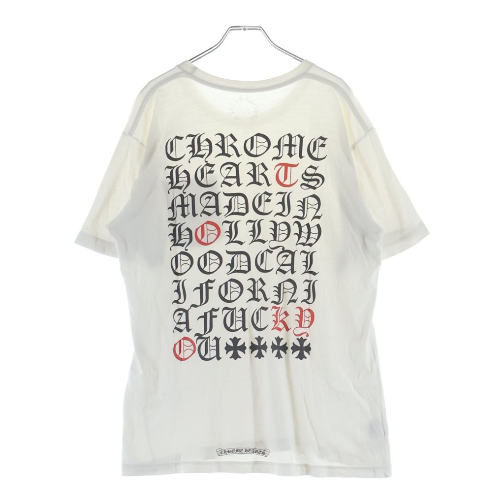 CHROME HEARTS (クロムハーツ) CH T-SHRT 1 バック英字プリントTシャツ