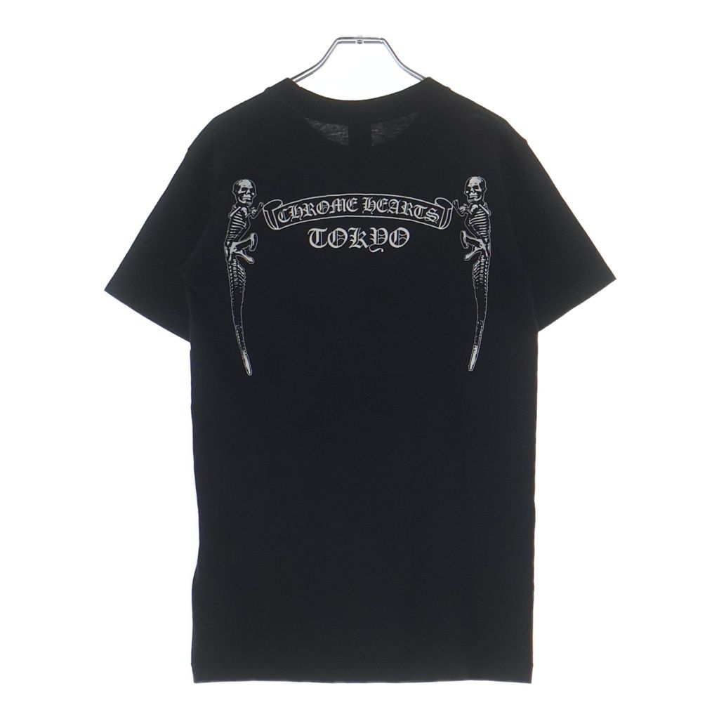 CHROME HEARTS (クロムハーツ) FOTI S/S フォティ 東京限定 スカルプリント半袖Tシャツカットソー