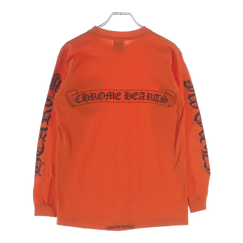 CHROME HEARTS (クロムハーツ) OLD L/S オールド 英字ロゴバックスクロールラベルプリント 長袖Tシャツカットソー